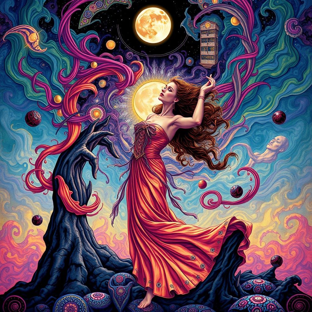 Psychedelic Moon Dance: A Visionary Trance