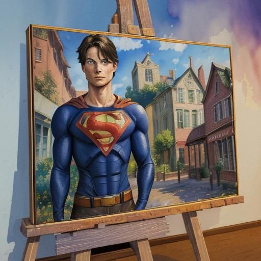 Smallville in Gouache Style Impressionist Masterpiece