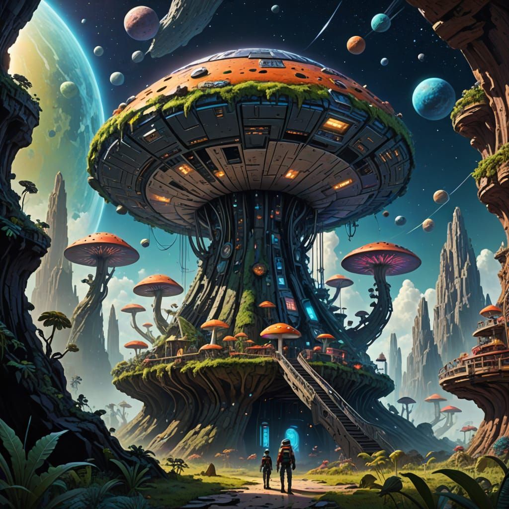Space Explorer Discovers Hidden City Within Mushroom-Shaped ...