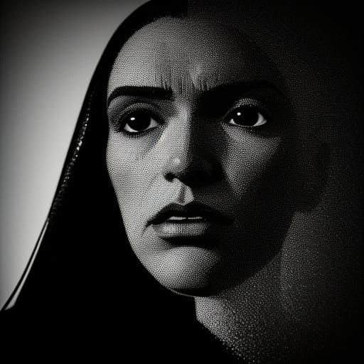 Hyperrealistic Art Photograph in Faint Silhouette