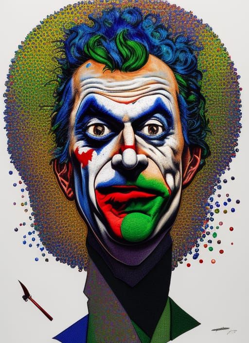 The Joker: Lowbrow Harlem Renaissance Portrait