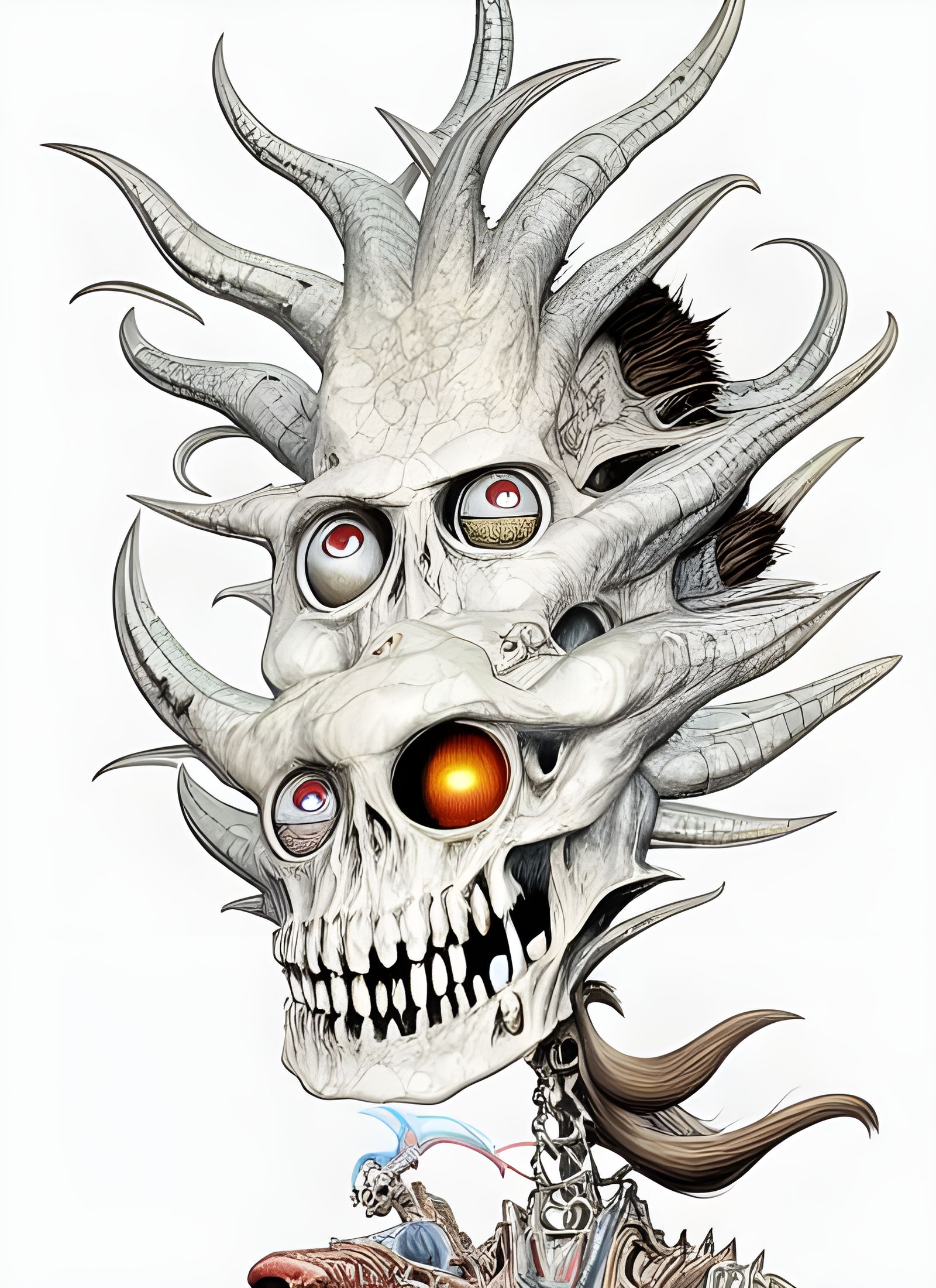 Cartoon Dragon in Hyper-Realistic Elegant Painting