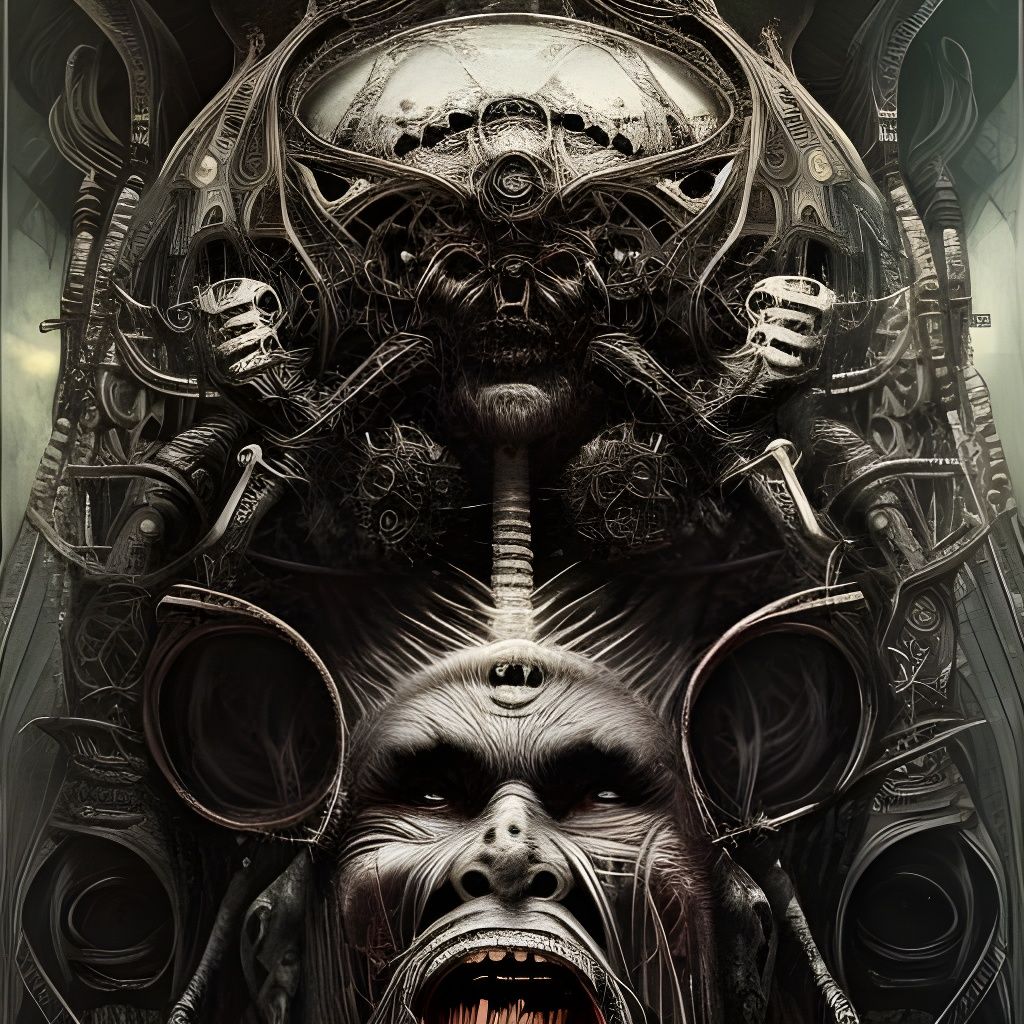 Epic Yakuza God Digital Matte Painting