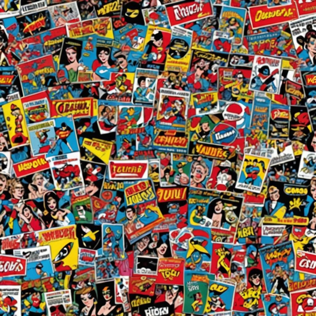 Modern Pop Art Reimagining Classic Themes