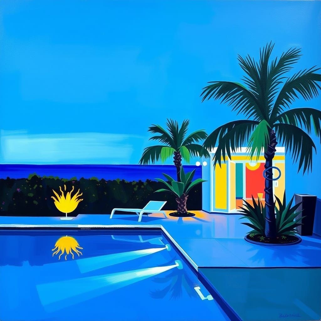 Vibrant Abstraction Inspired by Mondrian's Minimalism