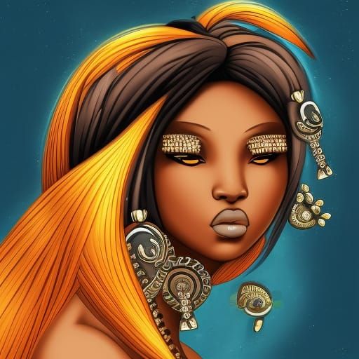 Steampunk Warrior Princess Fox Meditating in 8-bit