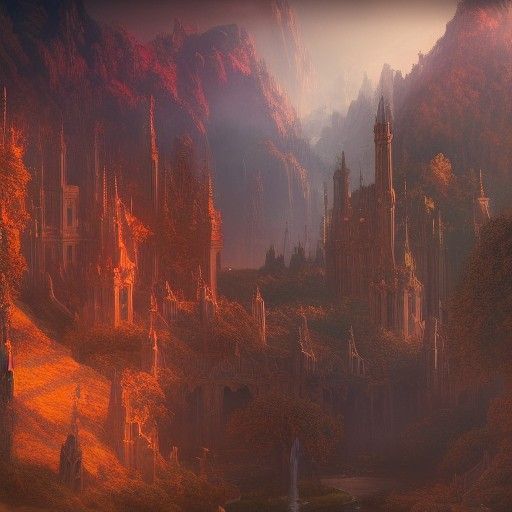 Fantastical Window in Detailed Matte Painting Style