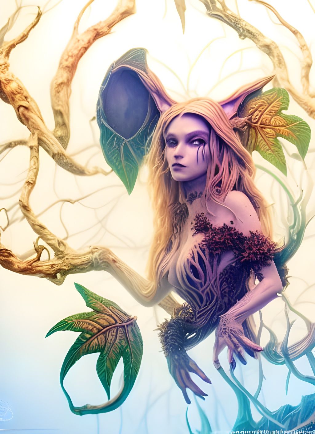 Eldritch Fantasy Wolf Mandelbulb: Intricate 3D Art