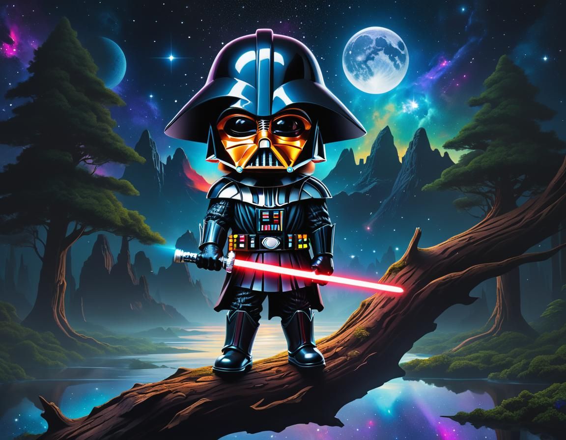 Darth Vader Cosmic Illustration in 8k Resolution