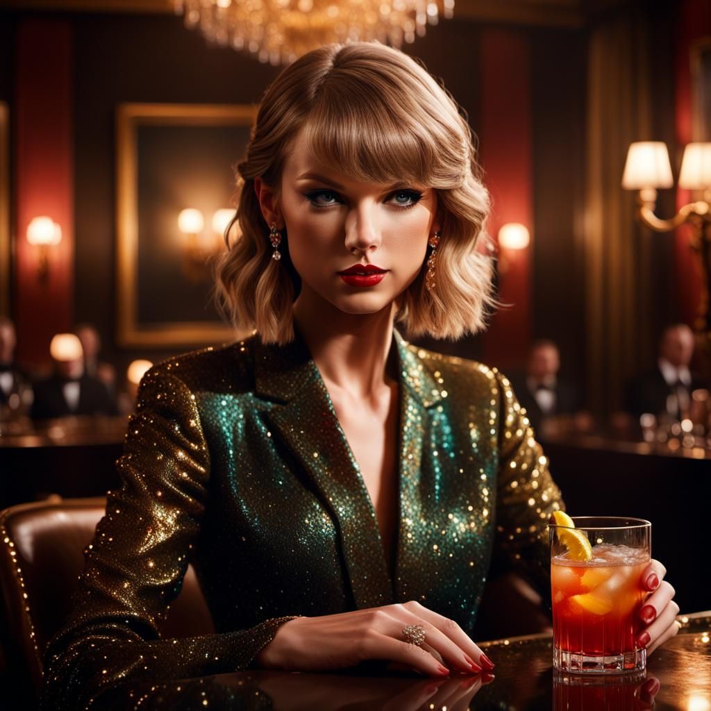 Taylor Swift Portrait in Luxurious Setting