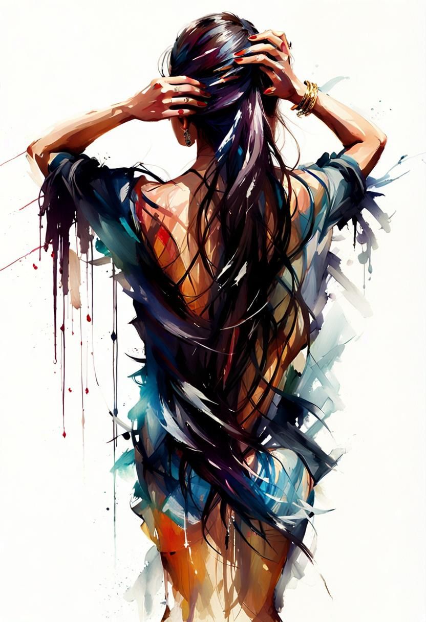 Glamour Portrait with Volumetric Lighting