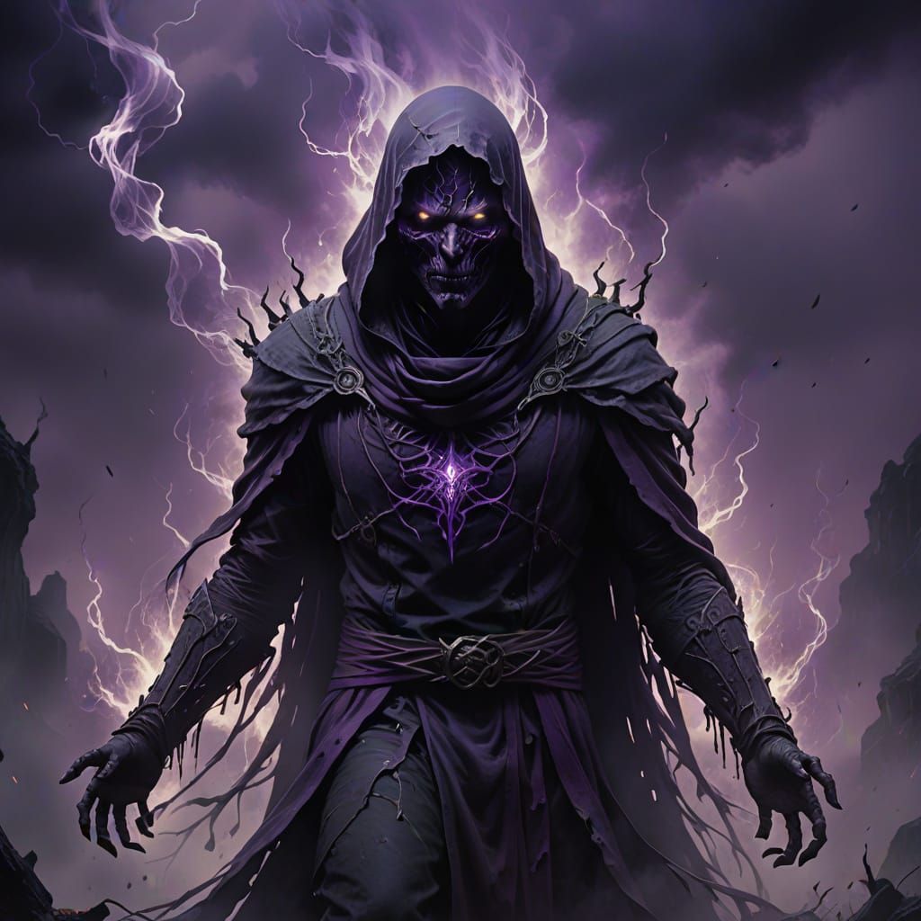 Ethereal Wraith in Smoky Purple Setting