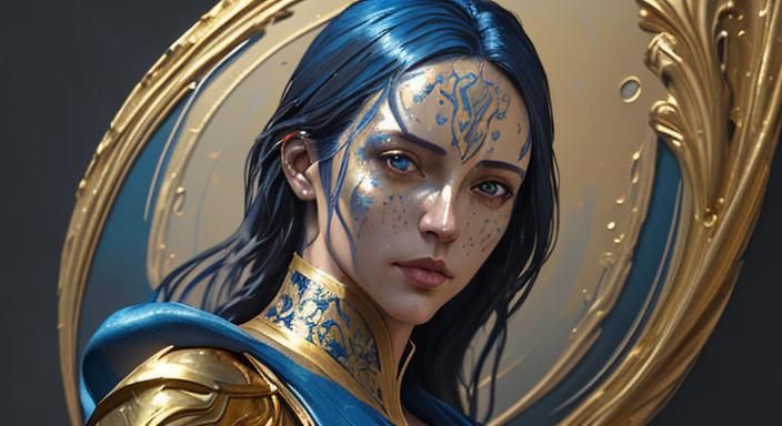 Art Nouveau Morning Walk Oil Painting