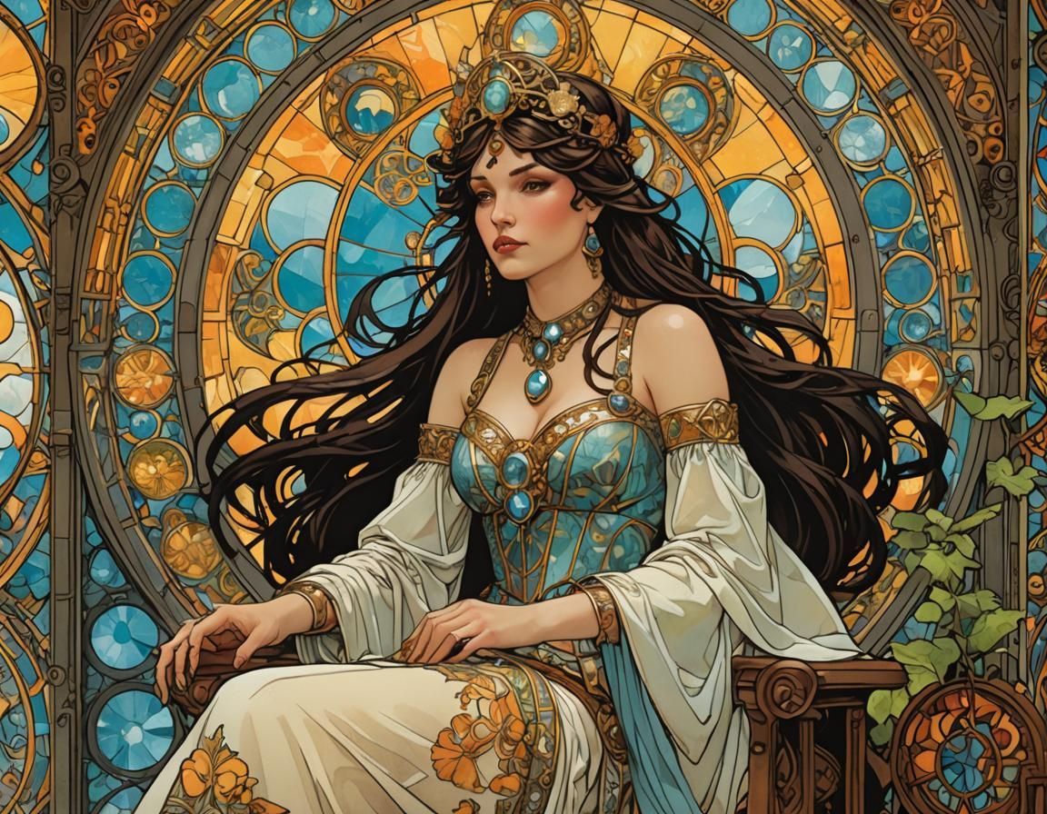 Lady Stemming-Rhædes' Gilded Tarot Prophecy in a Post-Apocal...