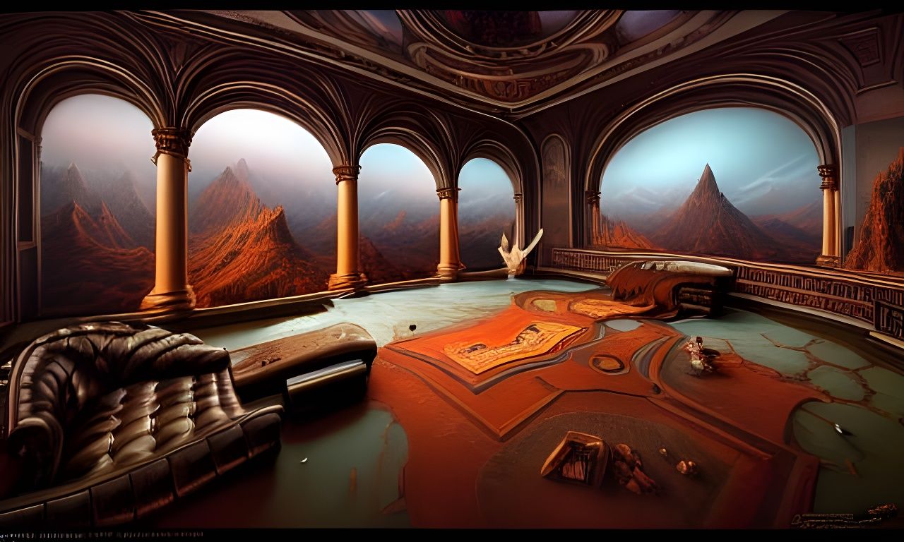 Ethereal Pin-Up in Surreal Dimension: Long Exposure