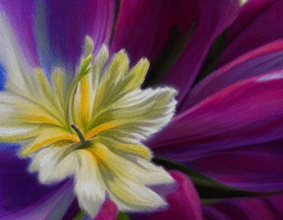 Beautiful Tulip Flower in Bloom