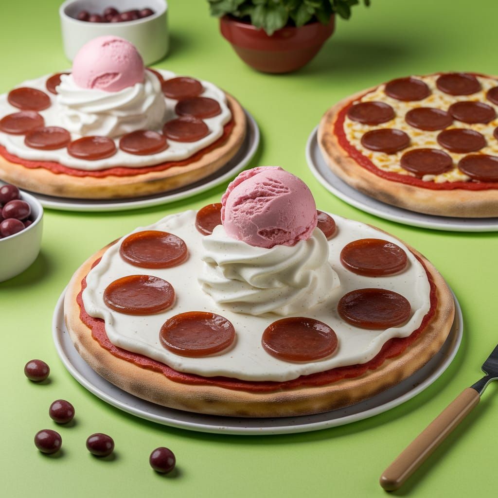 Realistic Pizzas with Unconventional Toppings