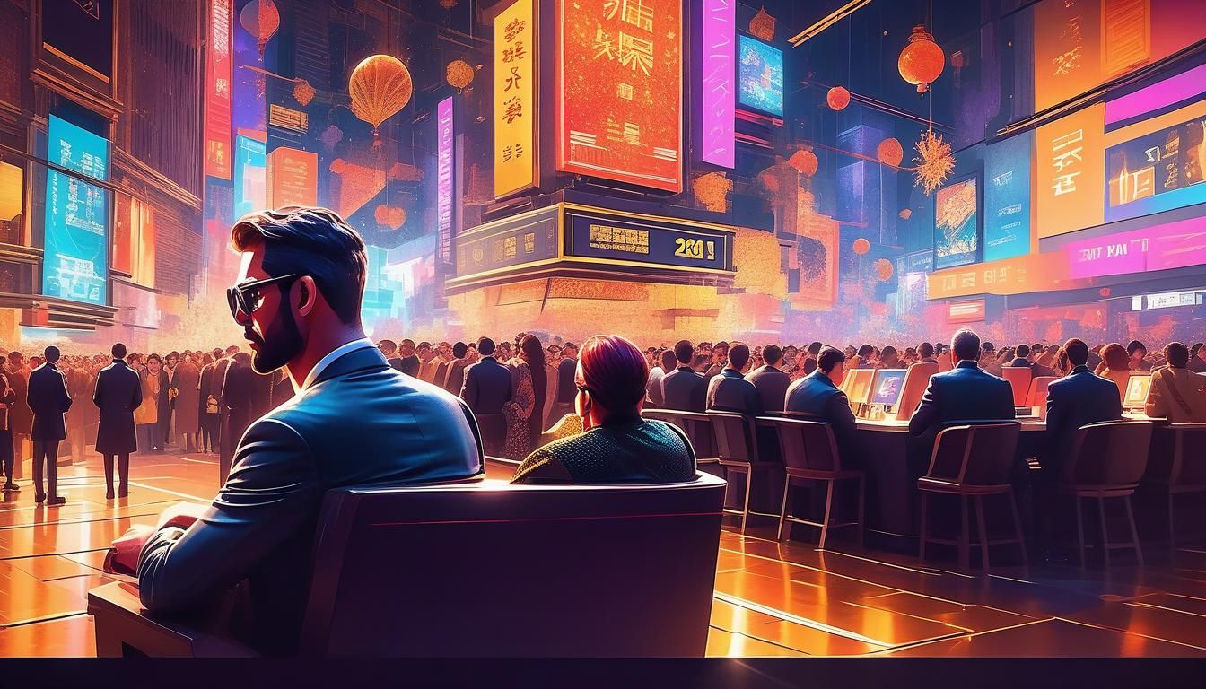 Hyperrealistic New Year's Eve Movie Scene