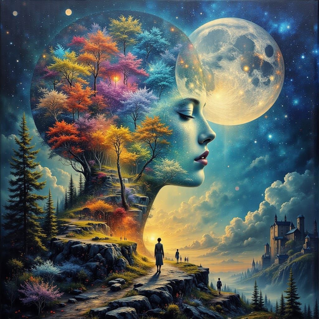 AI Dreamscape: Cosmic Algorithms Manifesting New Worlds