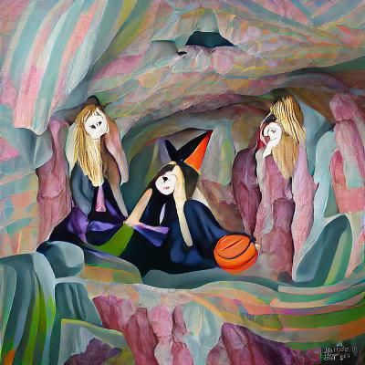 Enchanted Forest: A Witches Cave Entrance