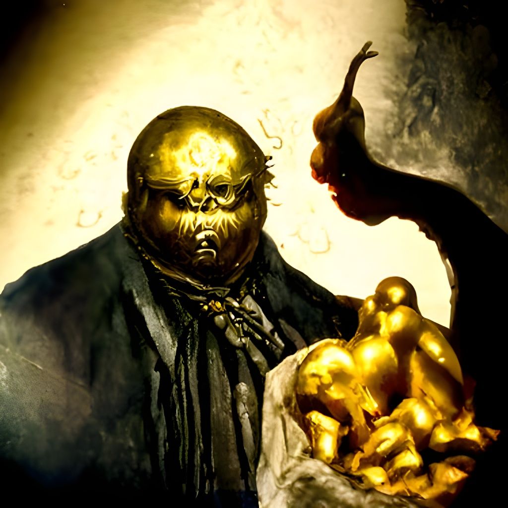 Horrific Greed: A Dark Engraving