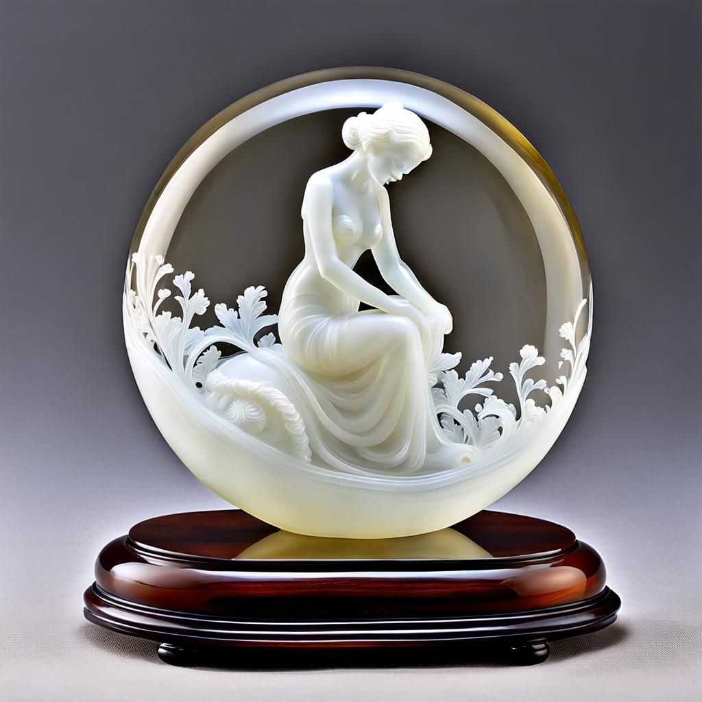 Handblown Glass Figurine of Galatea