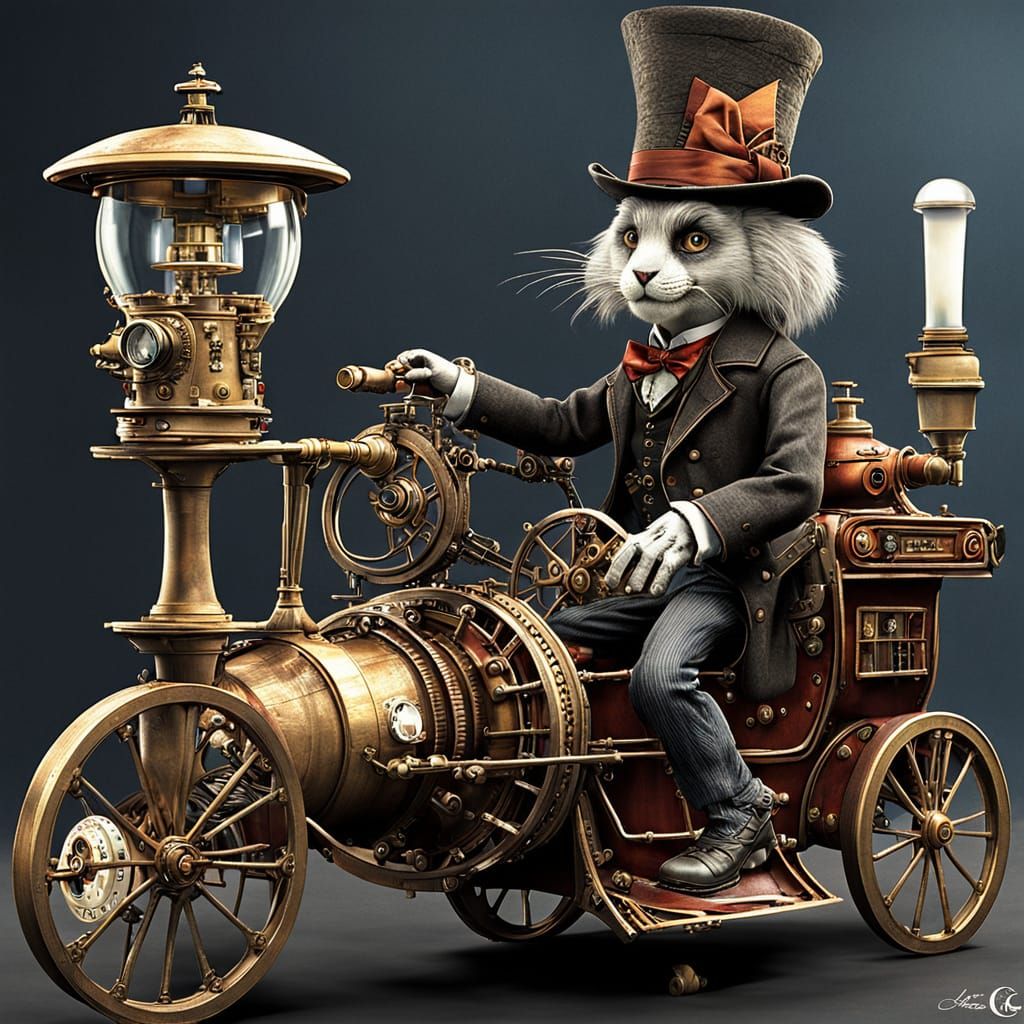 Steampunk Time Traveler's Duality