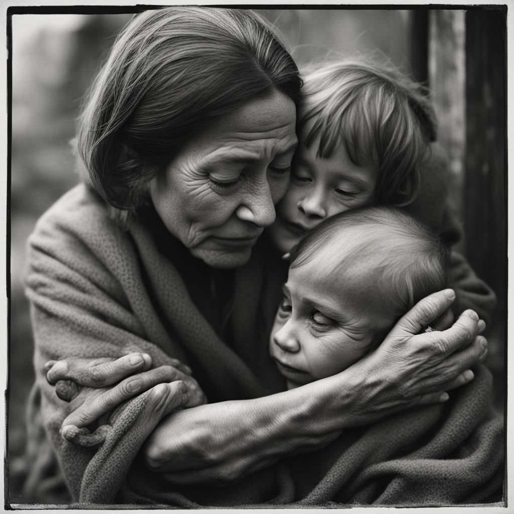 Tender Moment: Woman's Loving Gaze Upon a Child