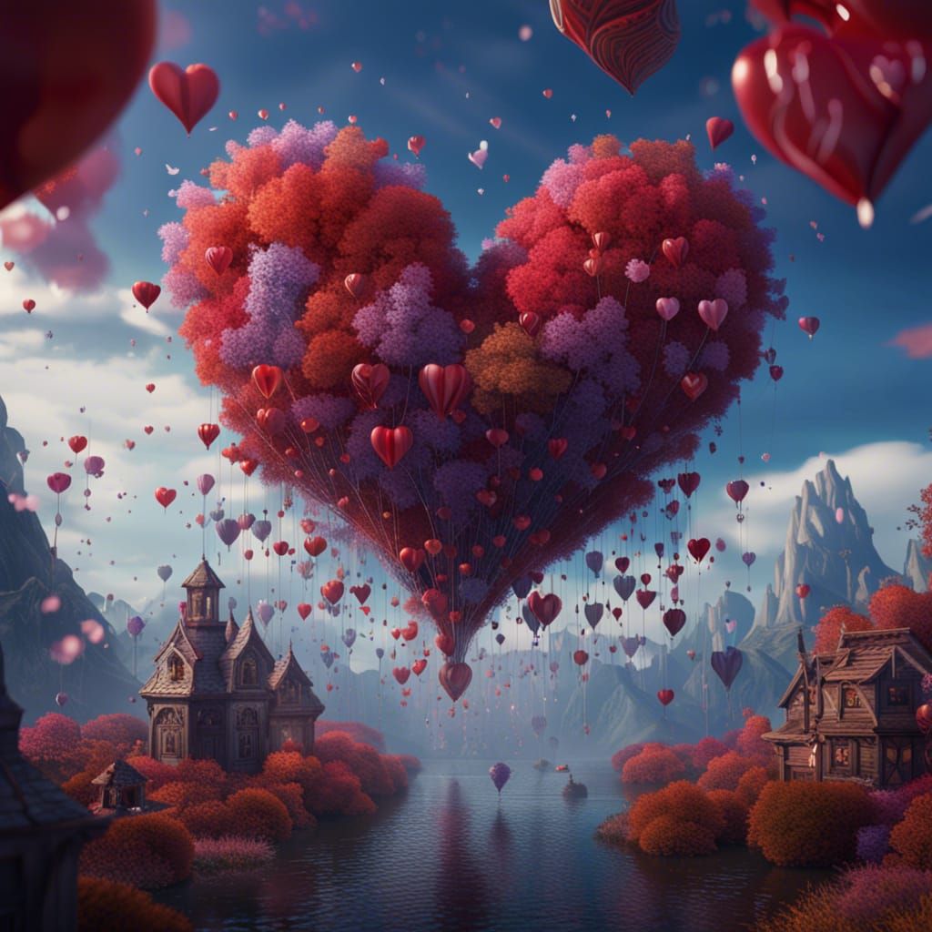 Fantastical Painting: Love is in the Air
