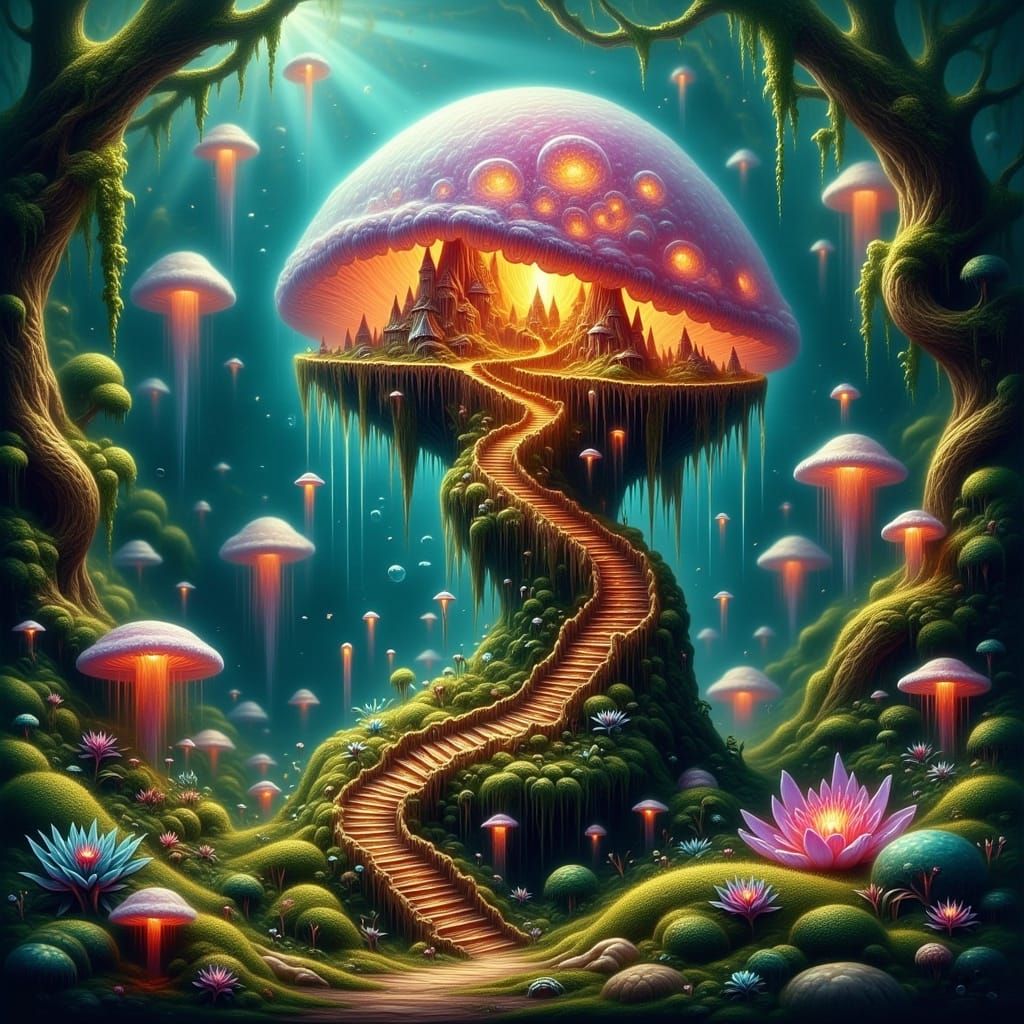 Romantic Fantasy Enchantment in Whimsical Woodland