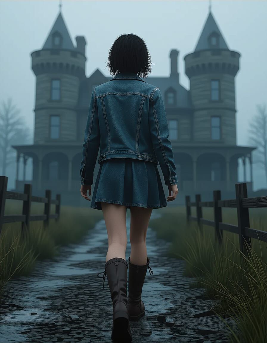 Girl Walks to Castle Byers in a Void