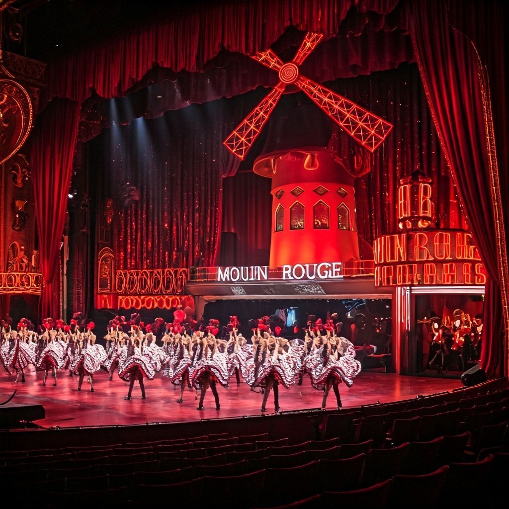 Moulin Rouge Grandeur: A Spectacle of Dance and Light