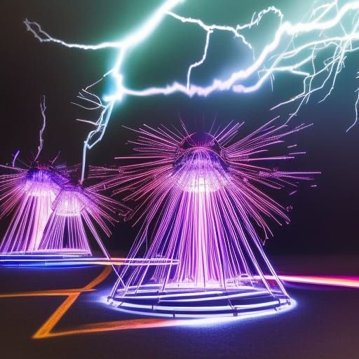 Steampunk Tesla Coils with Electrical Sparks