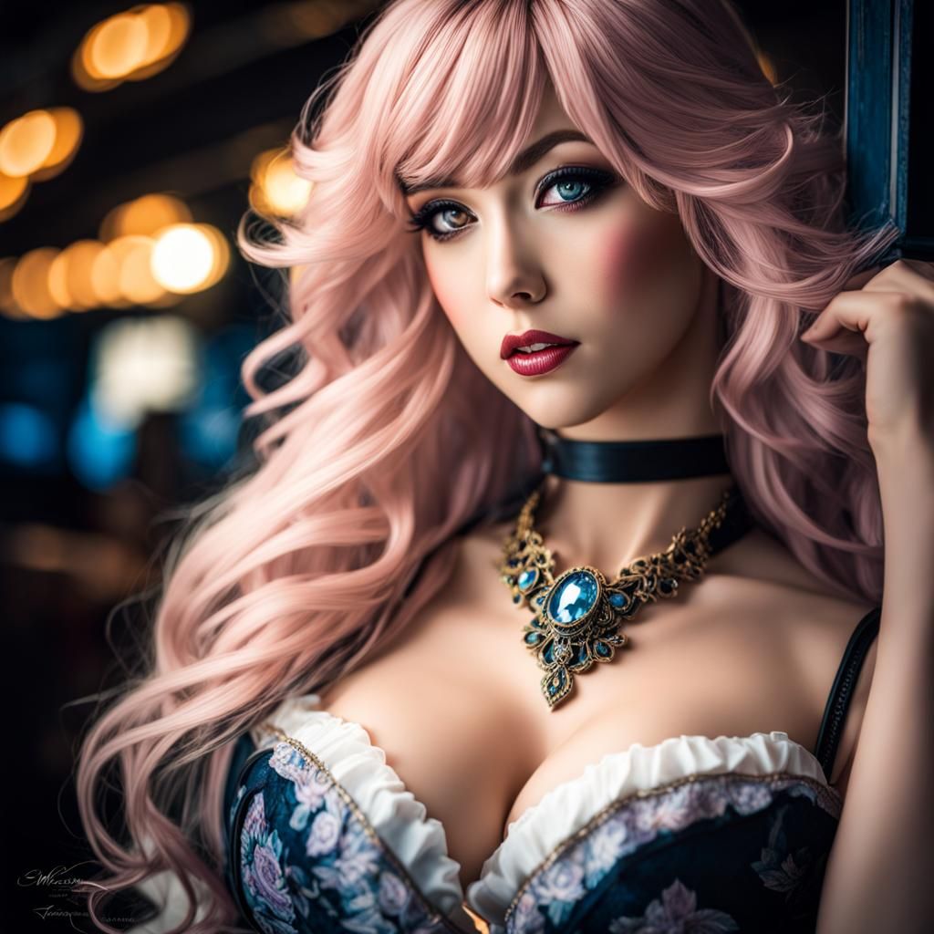 Hyperrealistic Portrait of Sheryl Nome in HDR