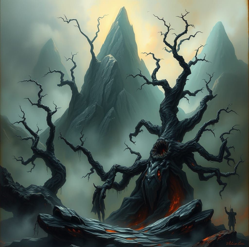 Dark Fantasy Art in a Gothic Style