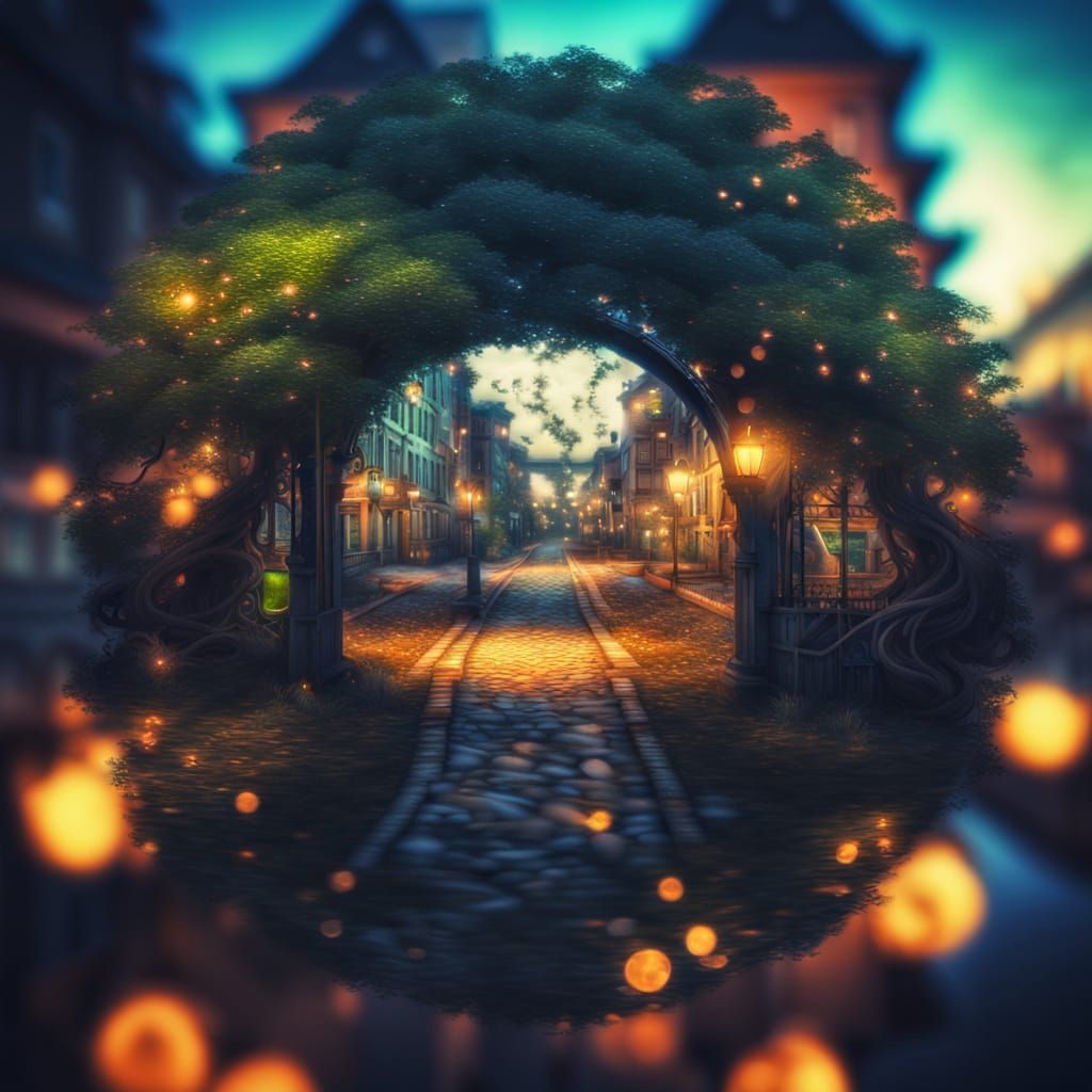 Eldritch Reality Unveiled in Vibrant HDR Bokeh