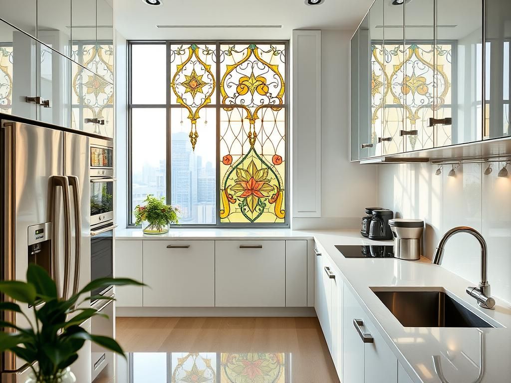 Luxurious Modern American Kitchen with Stunning View