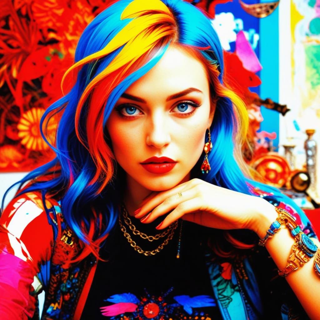 Vibrant Masterpiece of Opulent Splendor