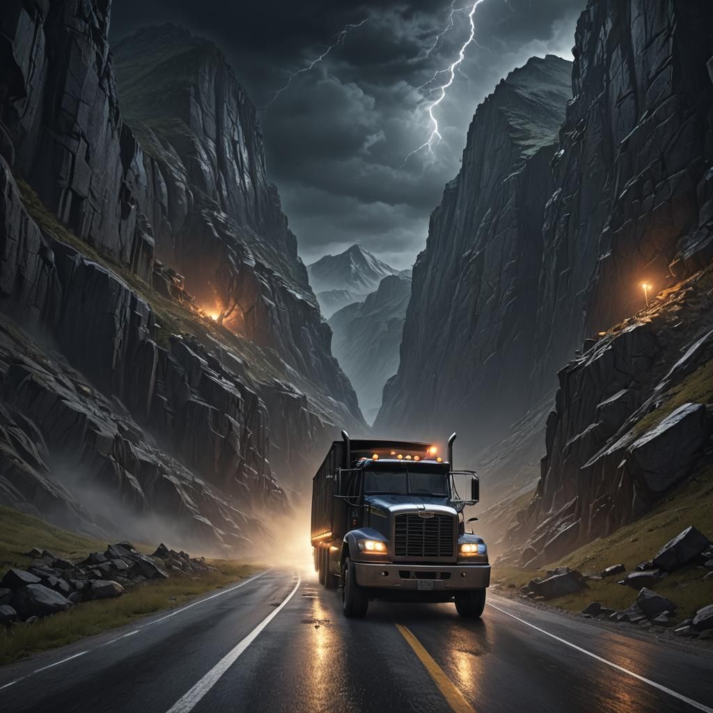 Trucker's Perilous Journey Guided by Divine Light