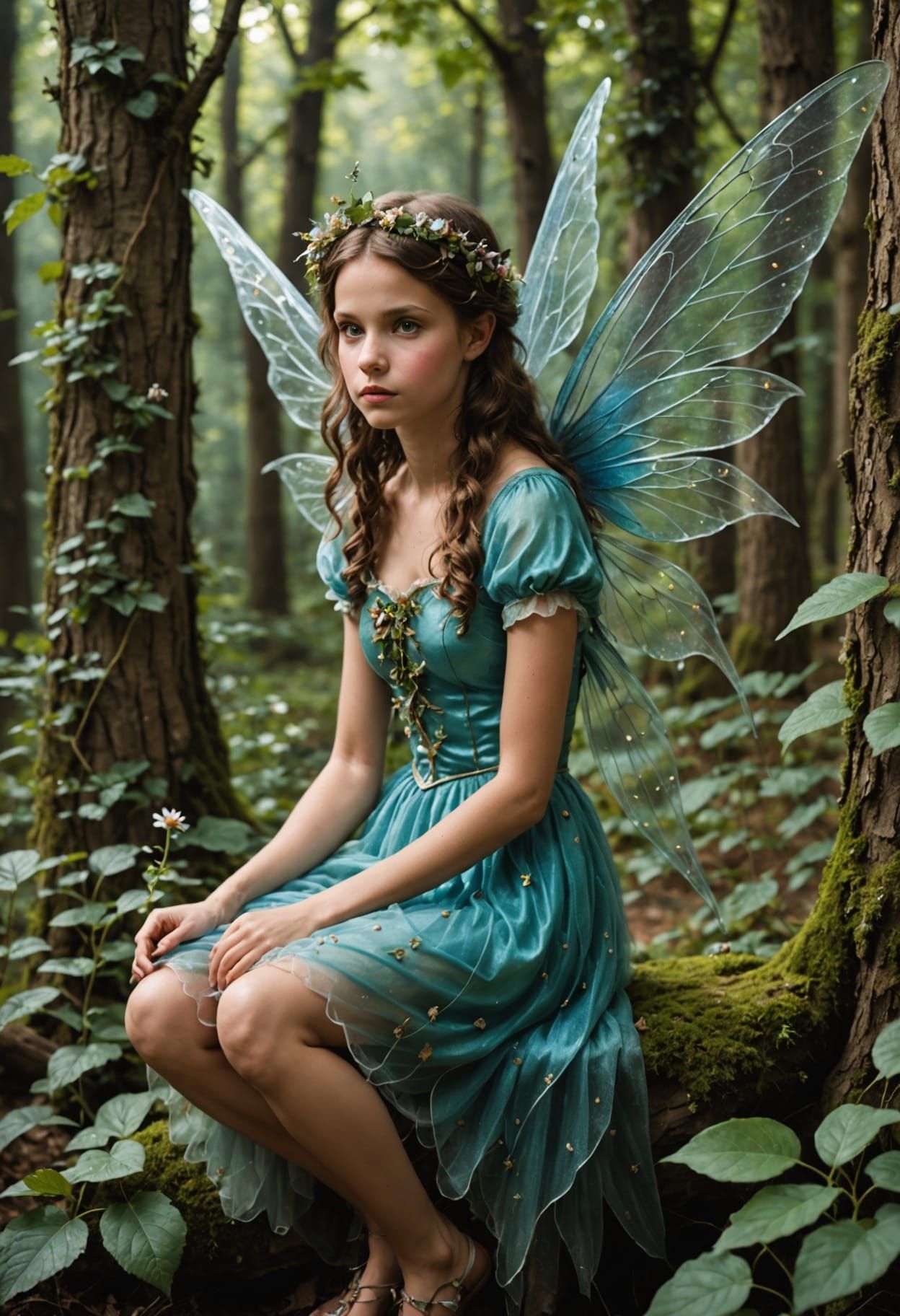 Whimsical Fairy in Scuola Romana Style