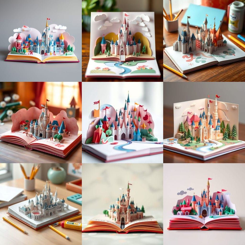 Origami Disneyworld Pop-Up Book