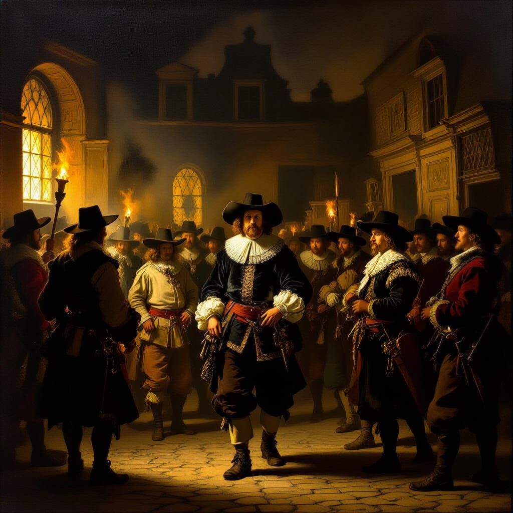 Rembrandt's Night Watch: Captain Cocq's Militia in Chiaroscu...