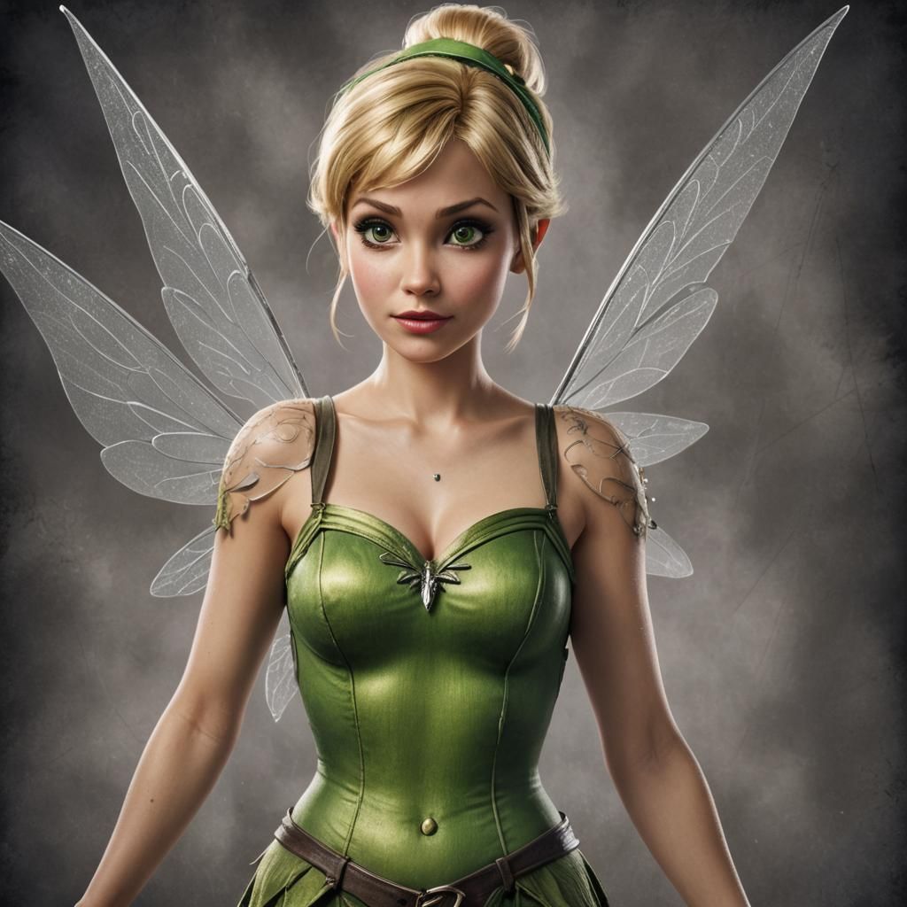 Photorealistic Dark Disney: Grown-Up Tinkerbell