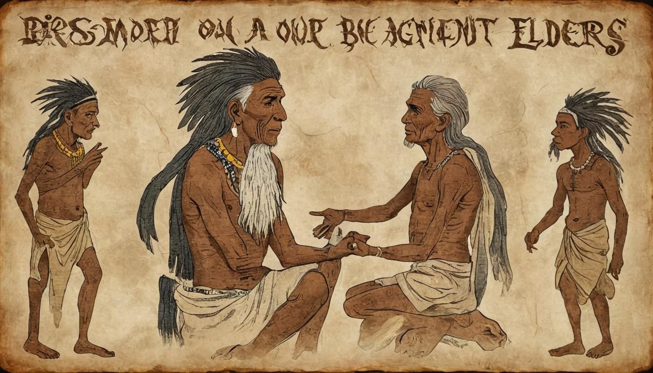 (Wisdom of our ancient elders being shared throughout genera...