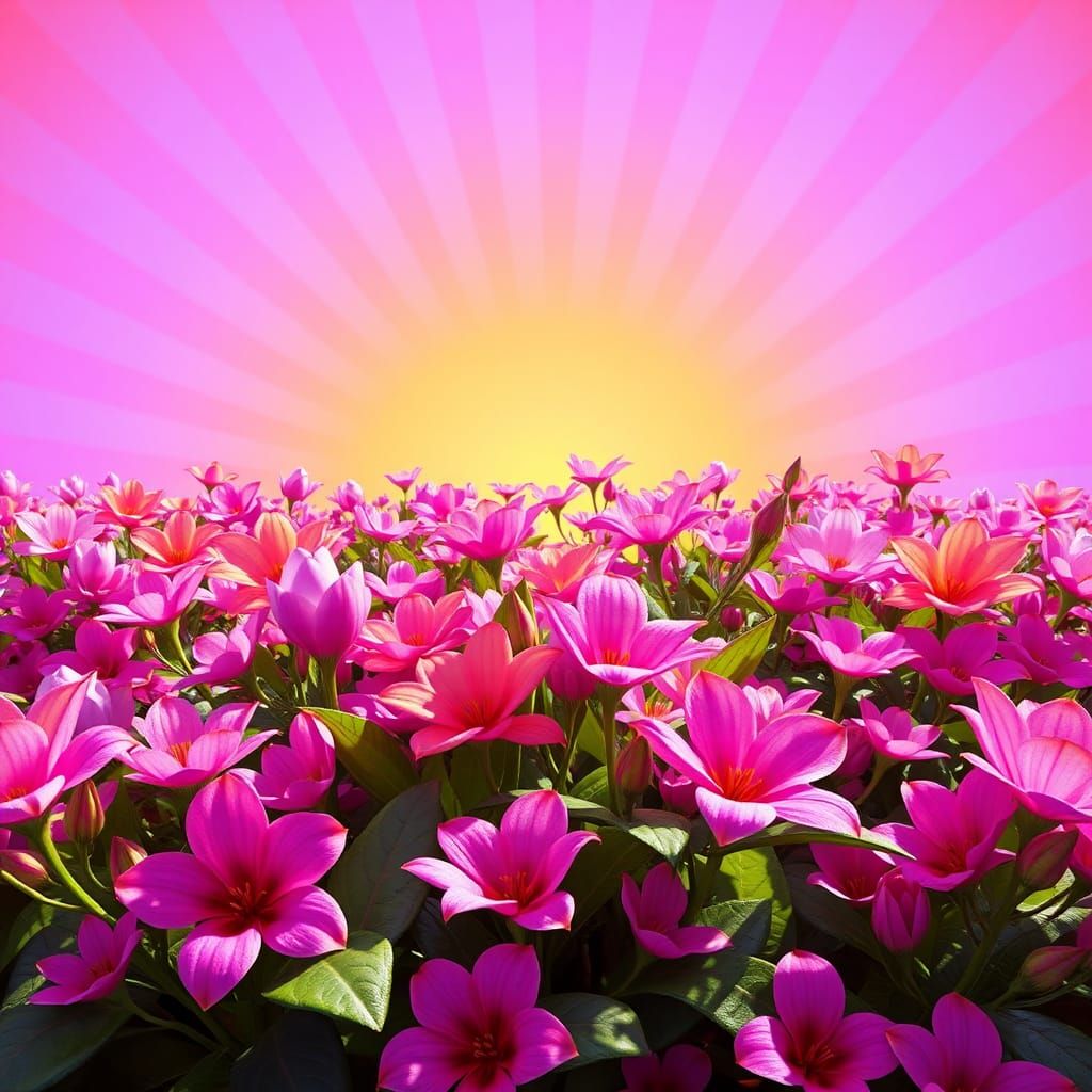 Exotic Flowers Bloom in Radiant 3D Render