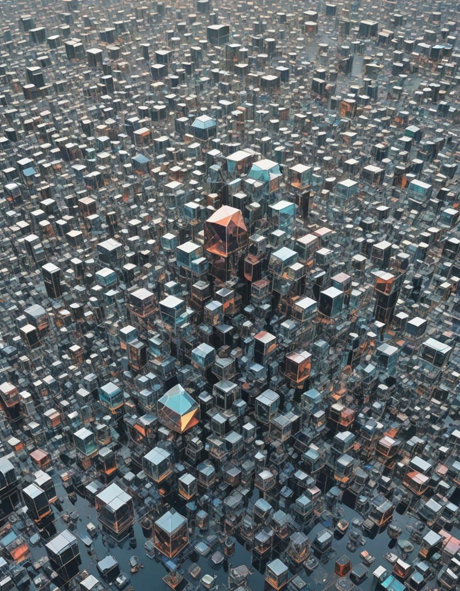 Crystal Formations in Neon-Lit Dreamscapes