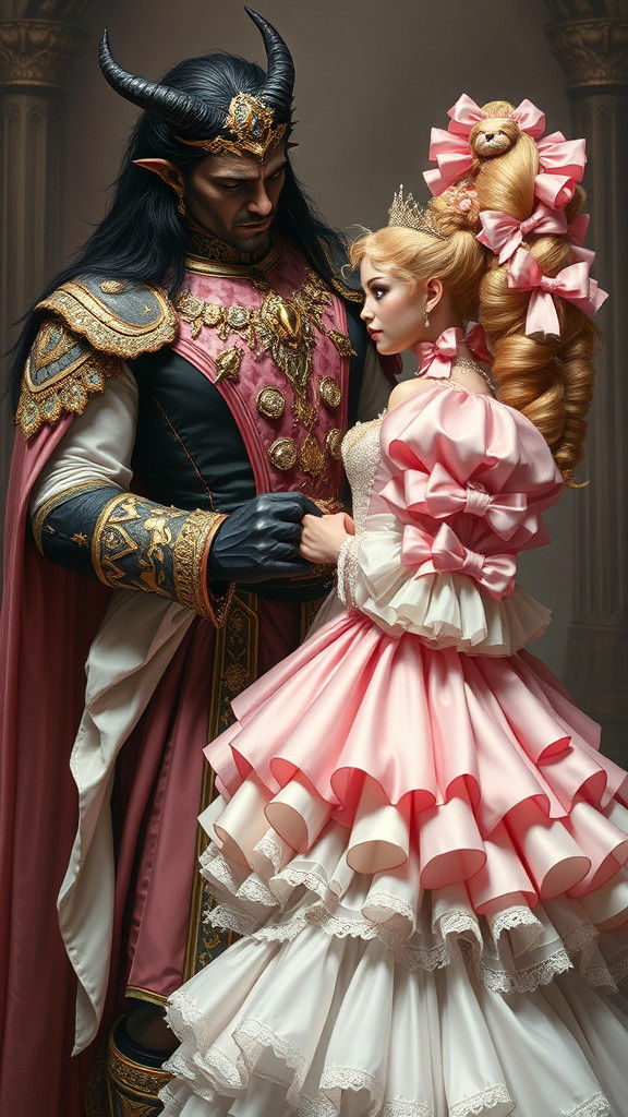 Demon King Buttons Corset of Princess Bride