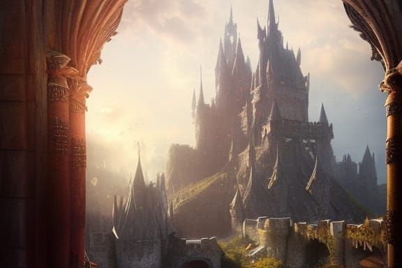 Epic Medieval Castle in Renaissance Style