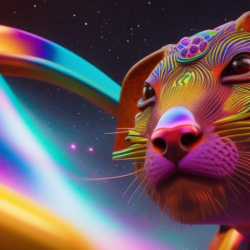 Cosmic Orphan Creature in Dynamic Octane Render