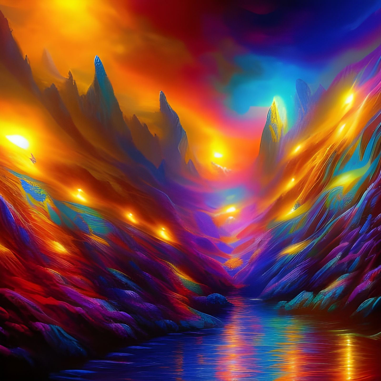 Enchanted Forest: Hyperrealistic Graffiti Art in Gouache Sty...